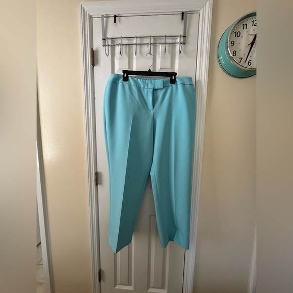 Anne Klein turquoise pants  with Tailored Fit 16w - Picture 1 of 5